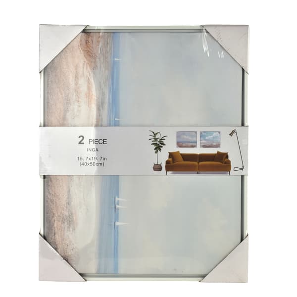 Tavelset plast INGA INGA 40x50 cm blå 2-pack