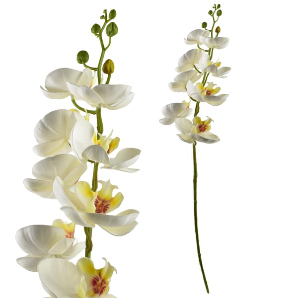 Konstgjord orkidégren MONDEX Viridis 85cm vit 1st