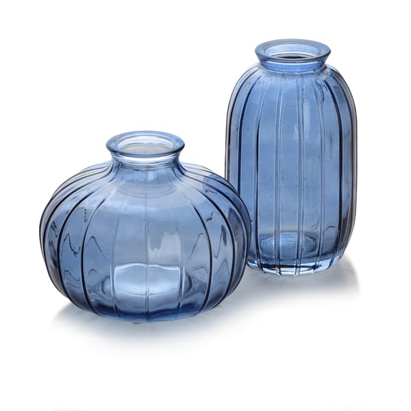Glasvas Serenite 7x12cm blå 1pc