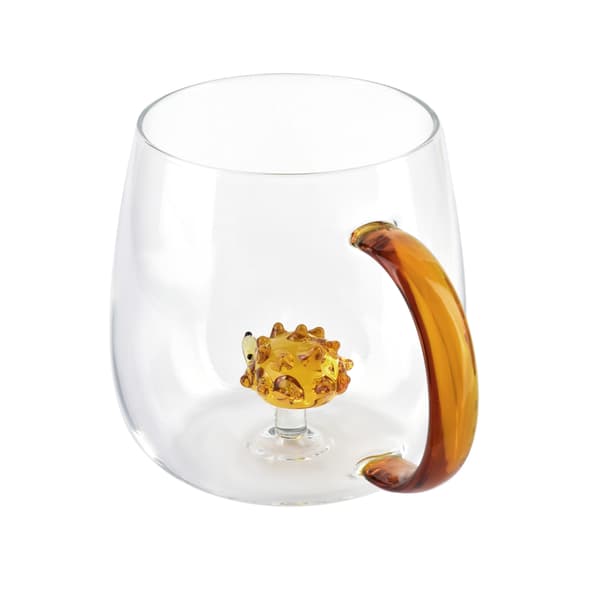 PETER HEDGEHOG Mug 400ml i Glas med Dold Igelkott
