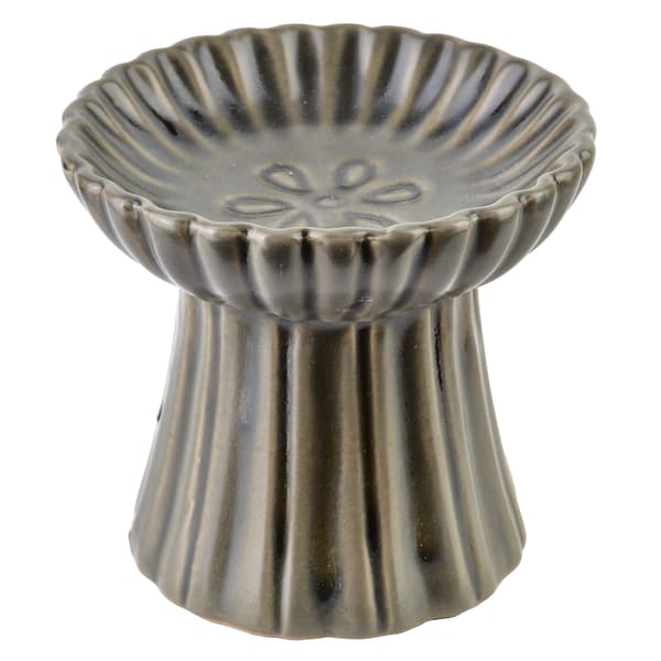 Elegantisk grå aromaterapi keramikbrännare 10,5x8,5 cm
