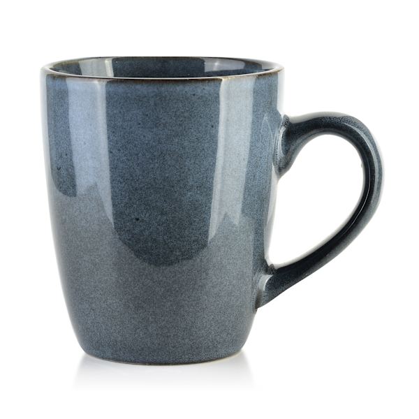 Mugg porslin BASIC NATURE Mugg 8,5x12x10,5 cm blå 1 st