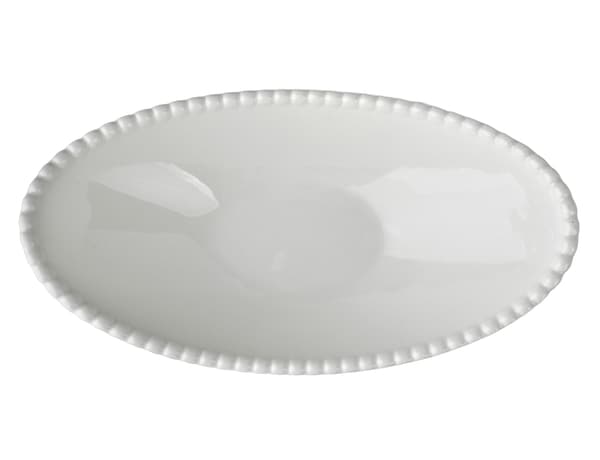 Serveringsskål Porslin BASIC Oval 27x15x9 cm Vit 1 st
