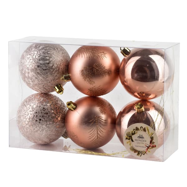 Julgranskulor Santa Lila 8cm 6st