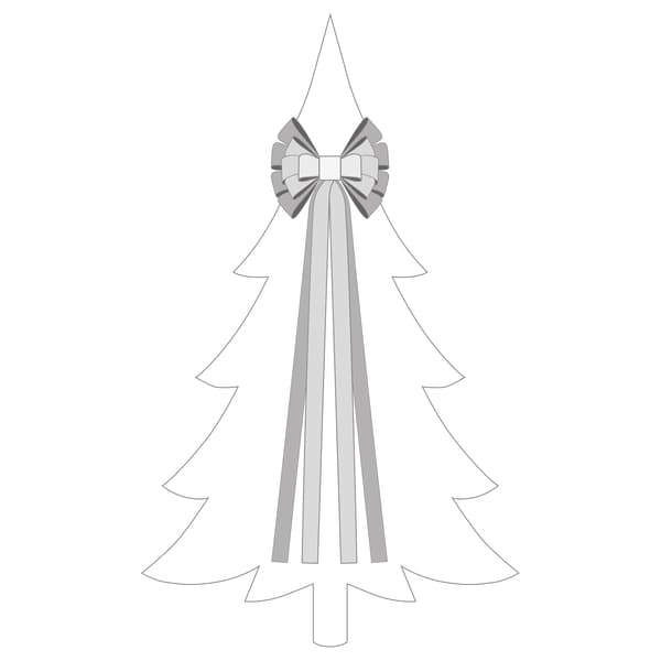 Sammetsrosett SANTA LILA 32x130 cm röd 1st