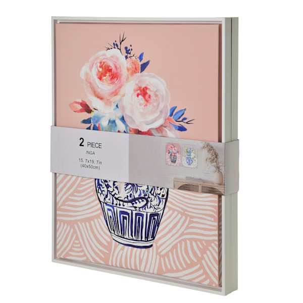 Väggtavlor plast INGA INGA 40x50 cm blå 2-pack