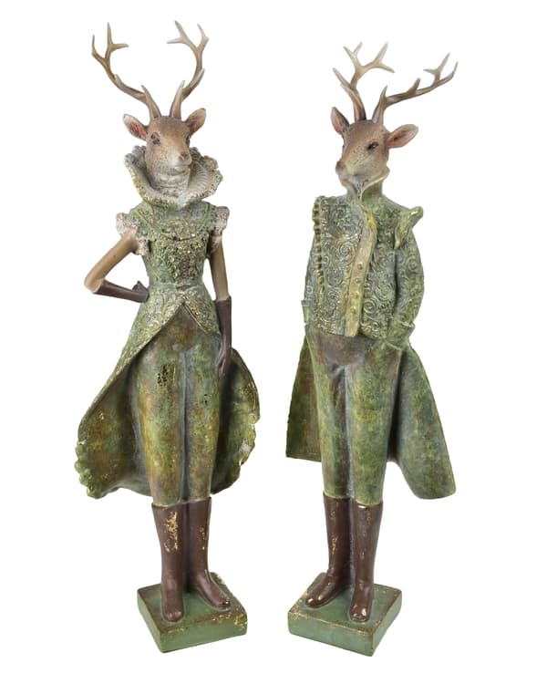 Älgfigur Santa Lila Älgpojke 13,5x10,5x43cm 1st