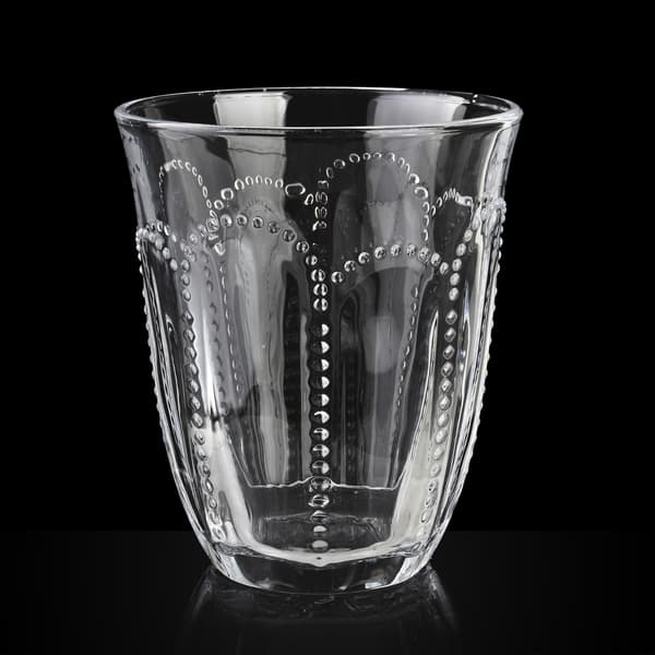 DAPHNE 4-pack glas 340ml med elegant mönster och klassisk design