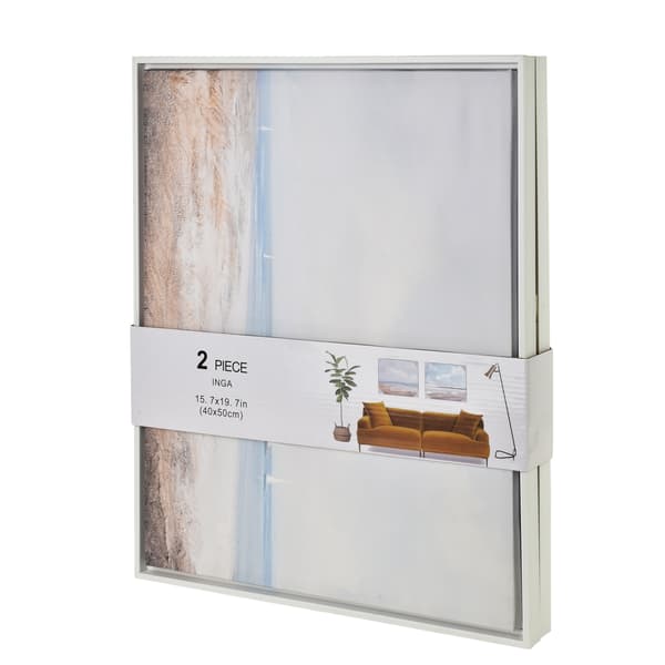 Tavelset plast INGA INGA 40x50 cm blå 2-pack