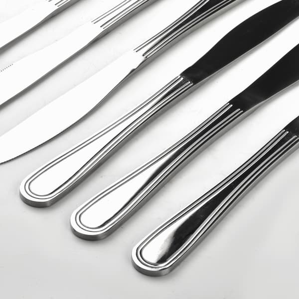 Rostfria stålnivar Dhalia Daisy 22,5 cm Silver 6-pack