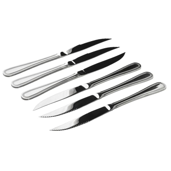 Stekknivar i rostfritt stål CHAMOMILE 22,2 cm 6 st