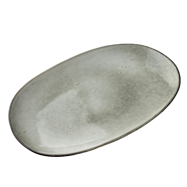 Serveringsfat Porslin BASIC NATURE 36x22x4 Beige 1