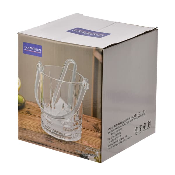Isbehållare i glas Modern Kitchen 11x11x13 cm transparent 1 set
