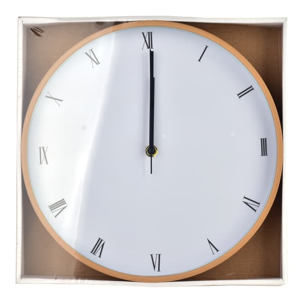 Väggklocka Plast RAMSEY RAMSEY 30x30x4cm Vit 1 st