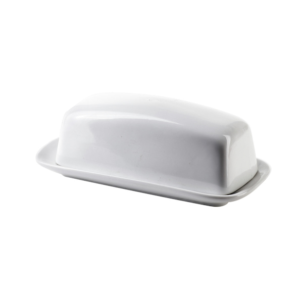 Smörask Porslin BASIC Osełka 20x10,5x7,5 cm Vit 1 st