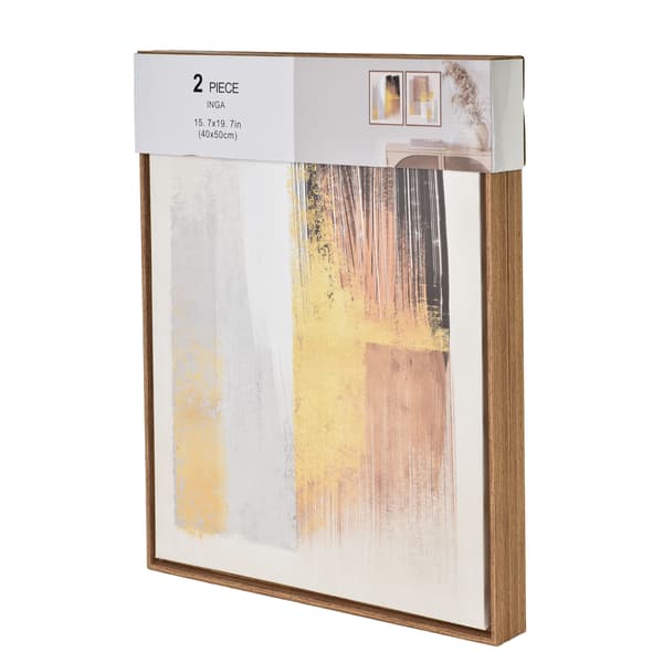 Väggtavlor plast INGA INGA 40x50 cm beige 2-pack