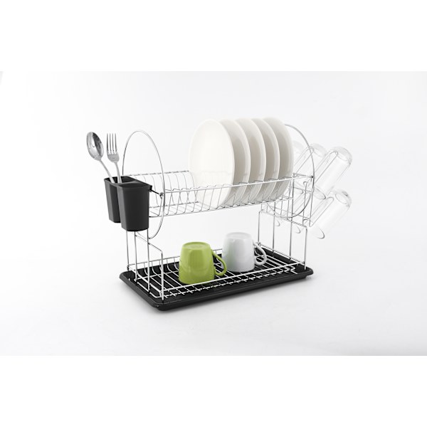 Opvaskestativ metal BASIC KITCHEN Basic 51x23,5x36,5 cm sort 1 stk
