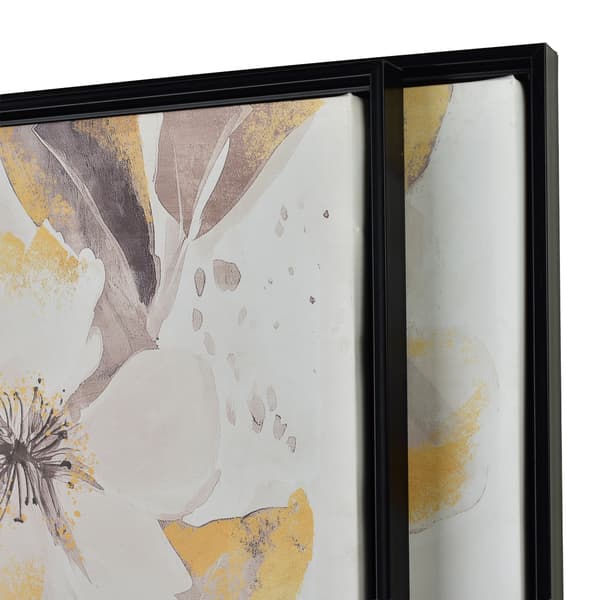 Billedsæt plast INGA Guldblomster 50x70 cm gylden 2 stk