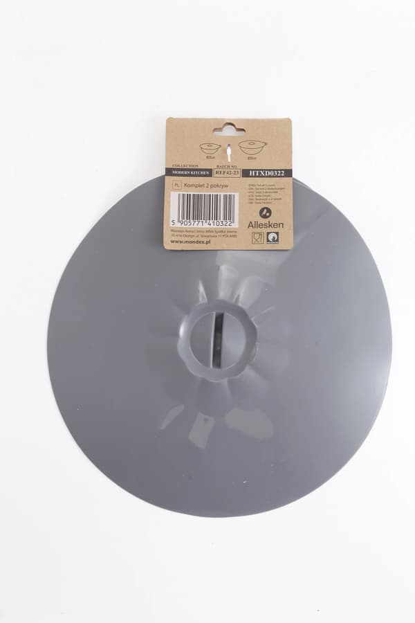Silikonlock MODERN KITCHEN 2-pack grå silikon Ø20 cm och Ø30 cm