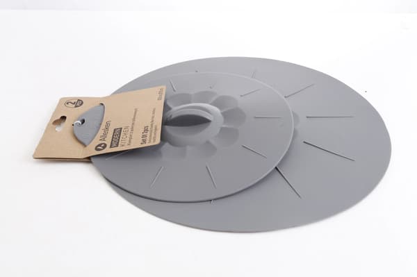 Silikonlock MODERN KITCHEN 2-pack grå silikon Ø20 cm och Ø30 cm