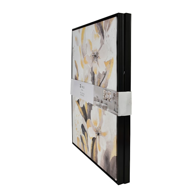 Väggtavlor plast INGA Komplet 50x70 cm guld 2-pack
