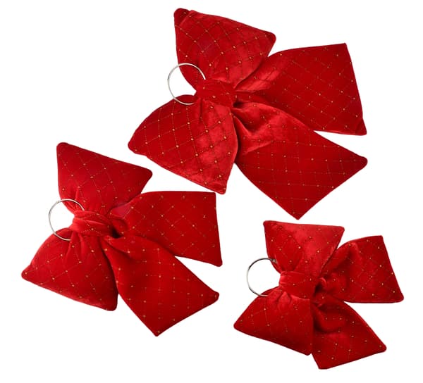 Dekorationsrosett SANTA LILA 22x28cm 1st