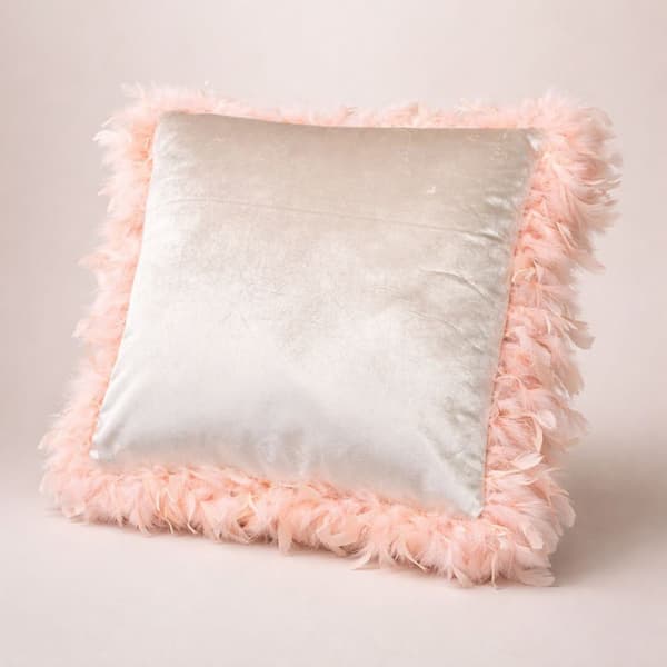 Sammetskudde Mondex LORETA 44x44 cm Beige 1 st
