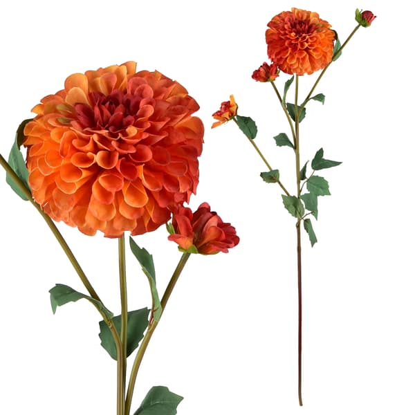 Konstgjord blomma Viridis Dahlia 77 cm 1 st