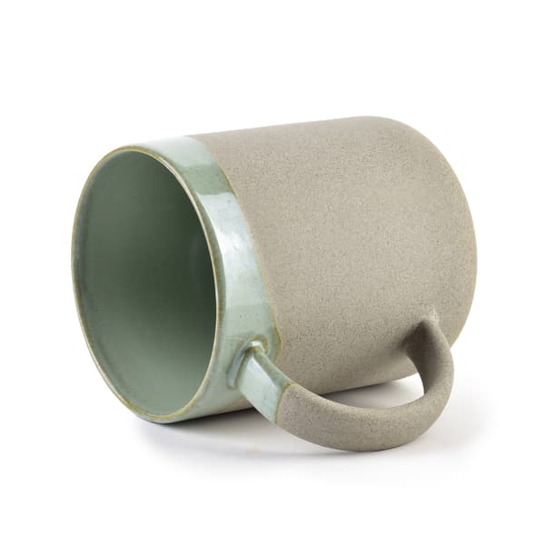 Mugg porslin BASIC NATURE 300ml 12,5x8,5x10,5cm ljusgrön 1st