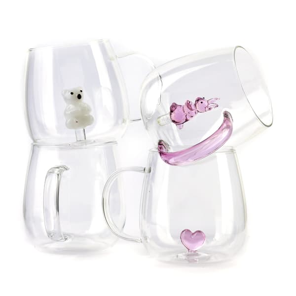PETER CLEAR Kub 400 ml - Elegant Glasbecher för alla tillfällen