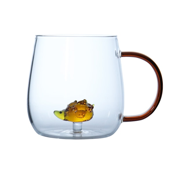 PETER HEDGEHOG Mug 400ml i Glas med Dold Igelkott