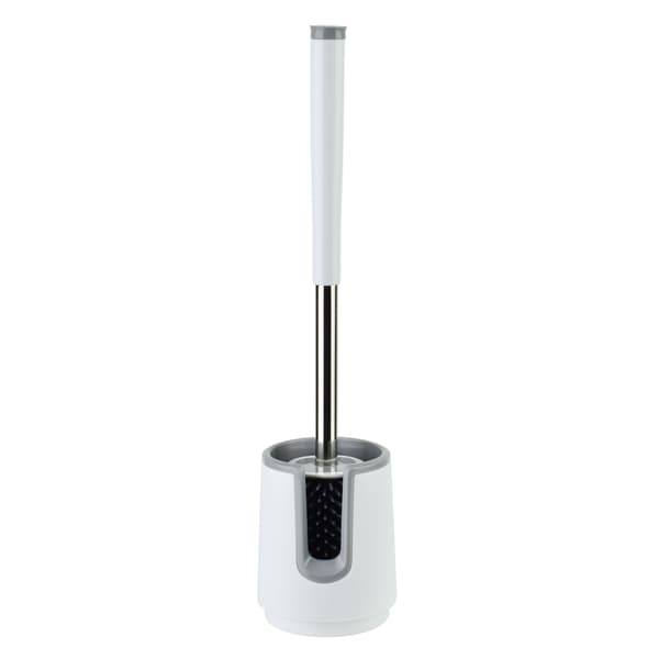 EDA SILICONE Toalettborste Vit 10x41 cm med Dolda Tångar