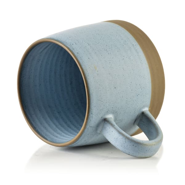 Mugg Keramik BASIC NATURE 400ml 14x9x9 cm Blå 1 st