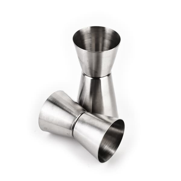 Drinkmått i rostfritt stål Basic Kitchen 30/60 ml silver 1 st