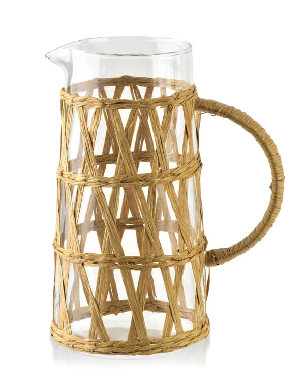 MODERN KITCHEN Glaskanna 1,1L med Boho-flätad detalj