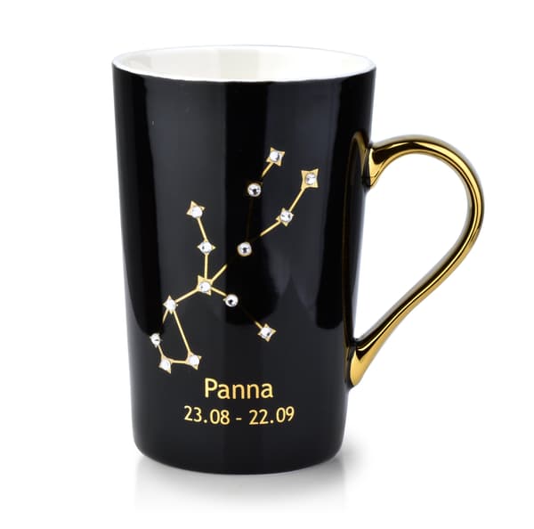 Porslinsmugg AFFEK DESIGN ZODIAK PANNA 430 ml Svart 1-pack