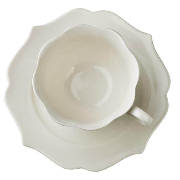 Porslinskoppar Isabelle Komplet 200ml Vit 6st