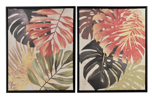 Billedsæt plast INGA Džungla 40x50 cm multifarvet 2 stk