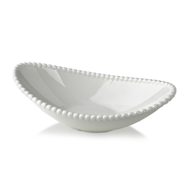 Serveringsskål Porslin BASIC Oval 27x15x9 cm Vit 1 st