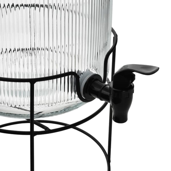Glasburk med kran glas 5,2L transparent 4-pack