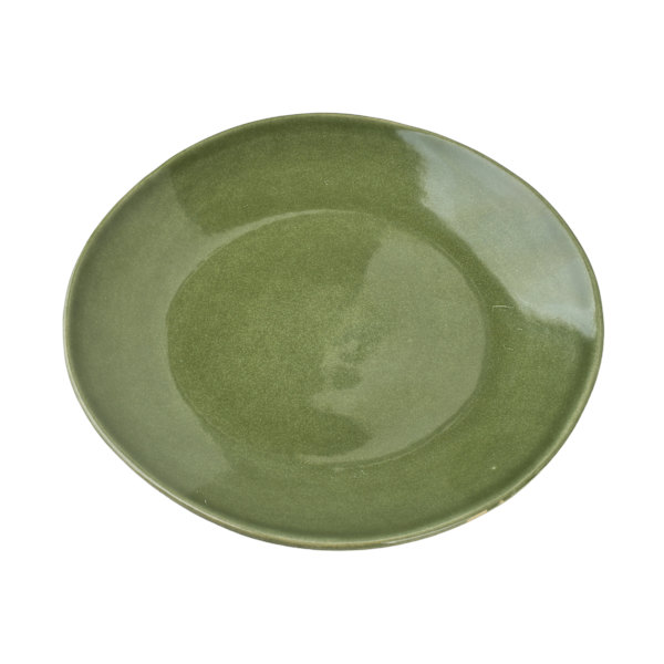 Desserttallrik keramik BASIC NATURE 22,5cm grön 1st