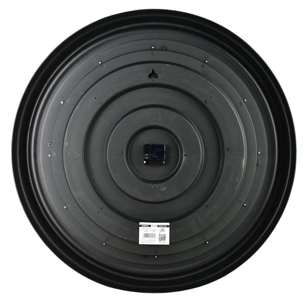 Väggklocka plast Mondex Ramsey 76x76x6cm mörkgrå 1st