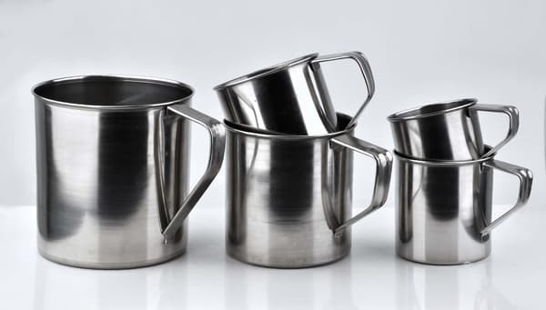 Krus rustfrit stål COOKINI BASIC KITCHEN Ø10cm sølv 1 stk