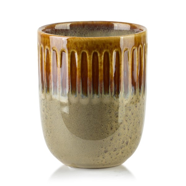 Mugg Keramik BASIC NATURE 8x6x10cm Brun 1st