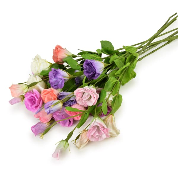 Konstgjord blomkvist VIRIDIS Eustoma 70 cm Grön 1 st