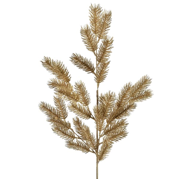 Konstgjord grangren MONDEX Viridis 60cm guldfärgad 1st