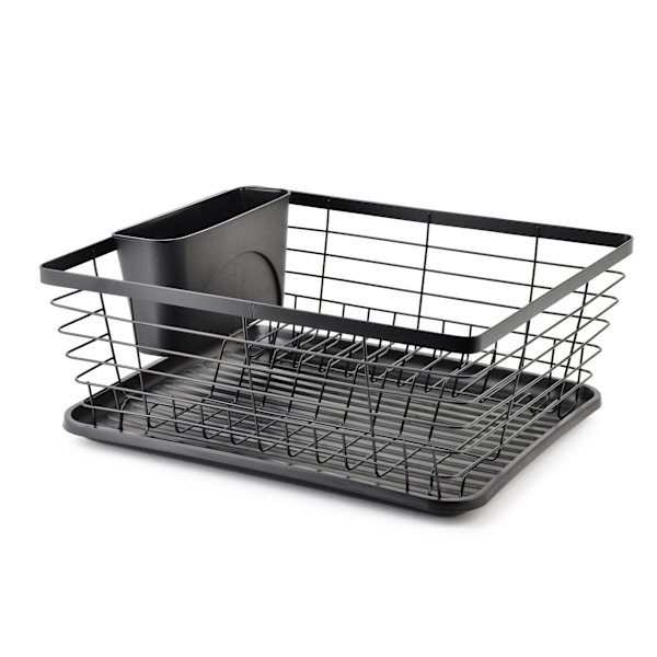 BASIC KITCHEN Diskställ 36,3x30,2 cm i svart metall med plastbas