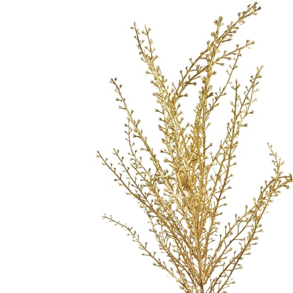 Konstgjord blomstergren Mondex Viridis 77cm guldfärgad 1st