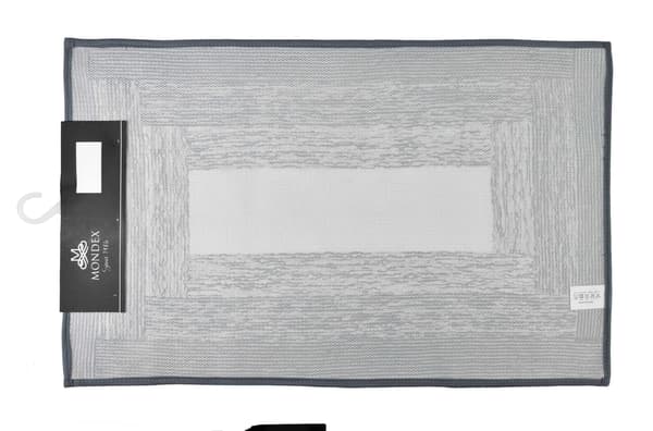 ZAC Badmatta 50x80 cm - Modern och Antiskid, Grå Polyester