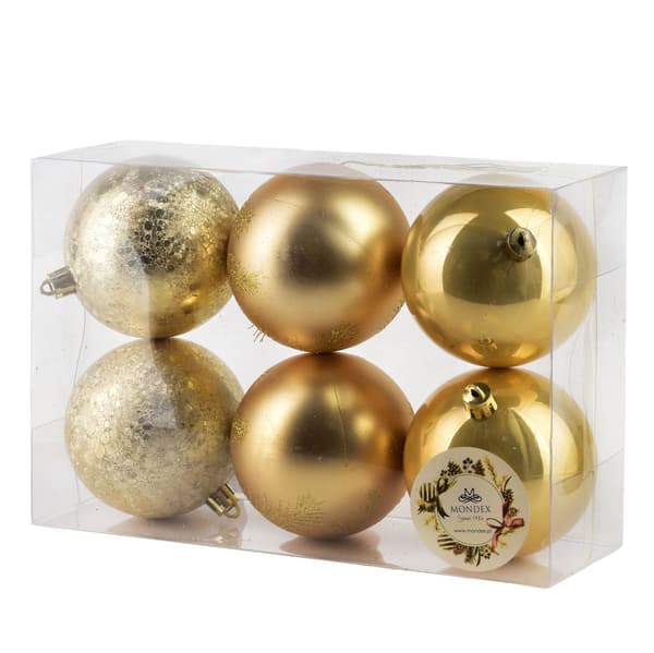 Julgranskulor Santa Lila 8cm 6st